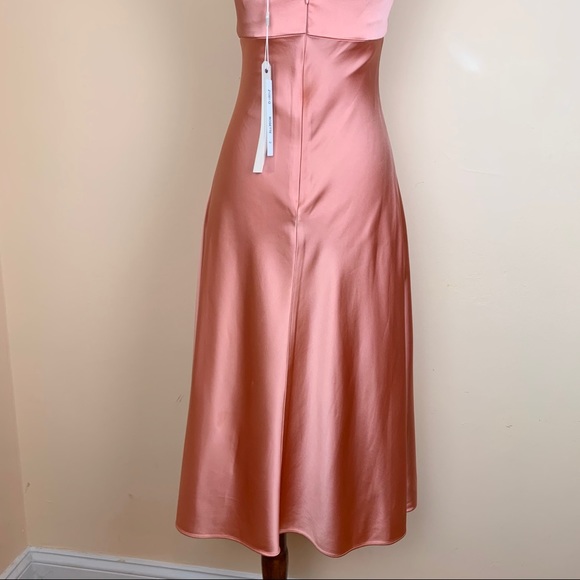 New! JONATHAN SIMKHAI Satin Halter Slip Dress - Picture 13 of 14